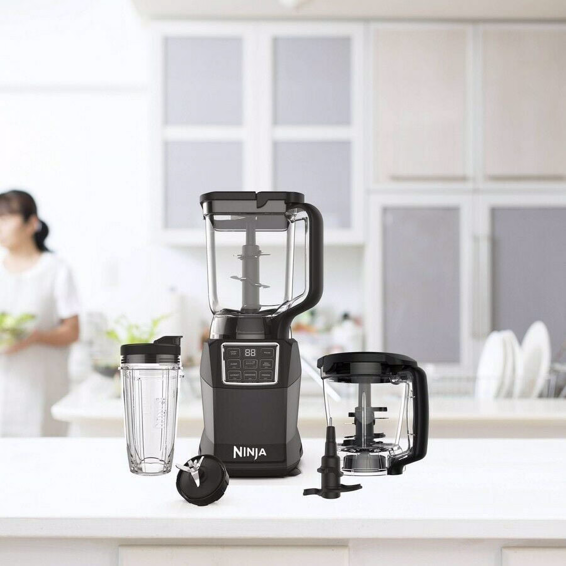 Ninja Kitchen System with Auto IQ Boost and 7-Speed Blender: Food Processor, 72 oz Capacity, Stainless Steel Blades - Image 2