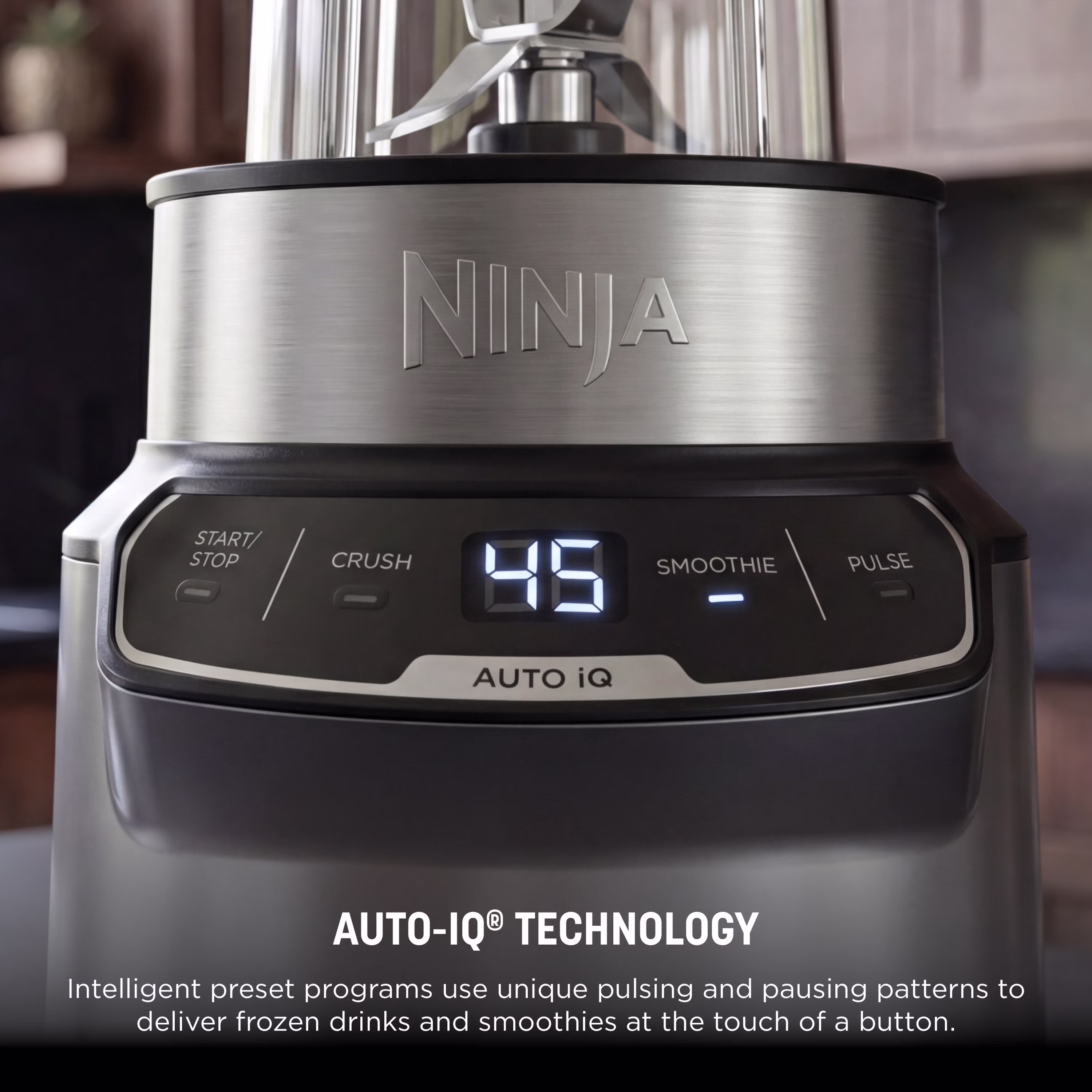 Ninja Nutri Pro Compact Personal Blender, 18-Oz and 24-Oz To-Go Cups & Spout Lids, Auto-iQ Technology, Smoothies, Crush, BN400 Stone Silver - Image 4