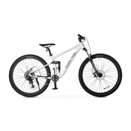Ozark Trail FS.2 Slalom 29 in Full Suspension Mountain Bike, Medium Frame, Fits Riders 5 ft 6 in - 5 ft 9 in, Off-White, Adult, Unisex