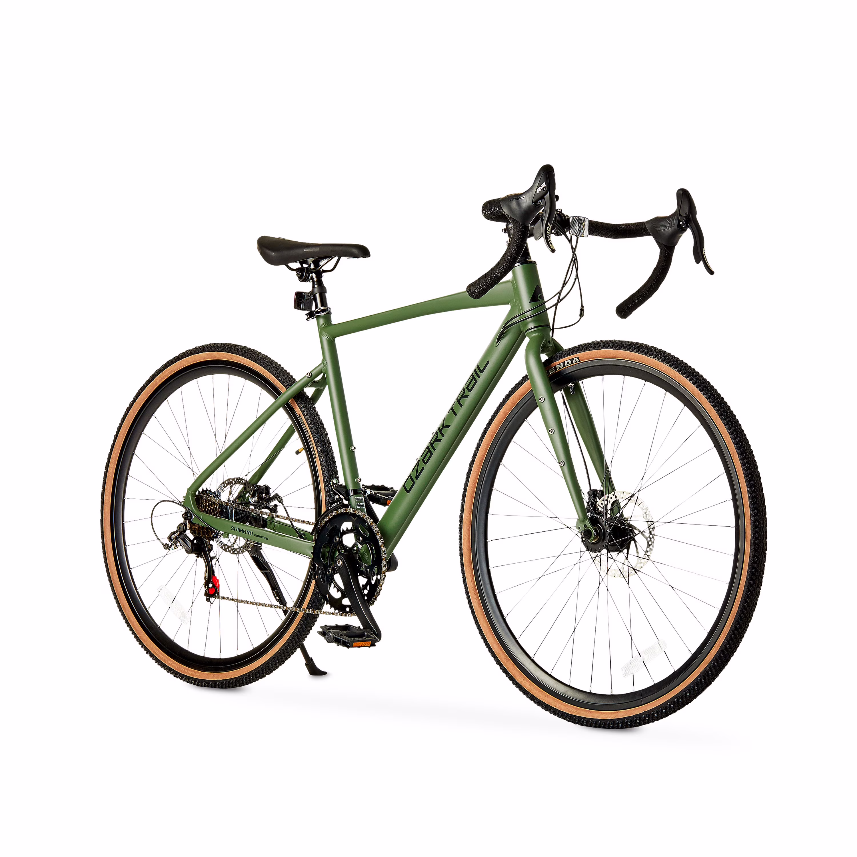 Ozark Trail G.1 Explorer 700C Drop Bar Gravel Bike, Medium 19 in Frame, Fits Riders 5 ft 5 in-5 ft 10 in, Green, Adult, Unisex - Image 2