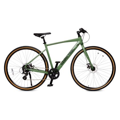 Ozark Trail G.1 Explorer 700C Flat Bar Gravel Bike, Medium Frame, Fits Riders 5 ft 5 in-5 ft 10 in, Green, Adult, Unisex