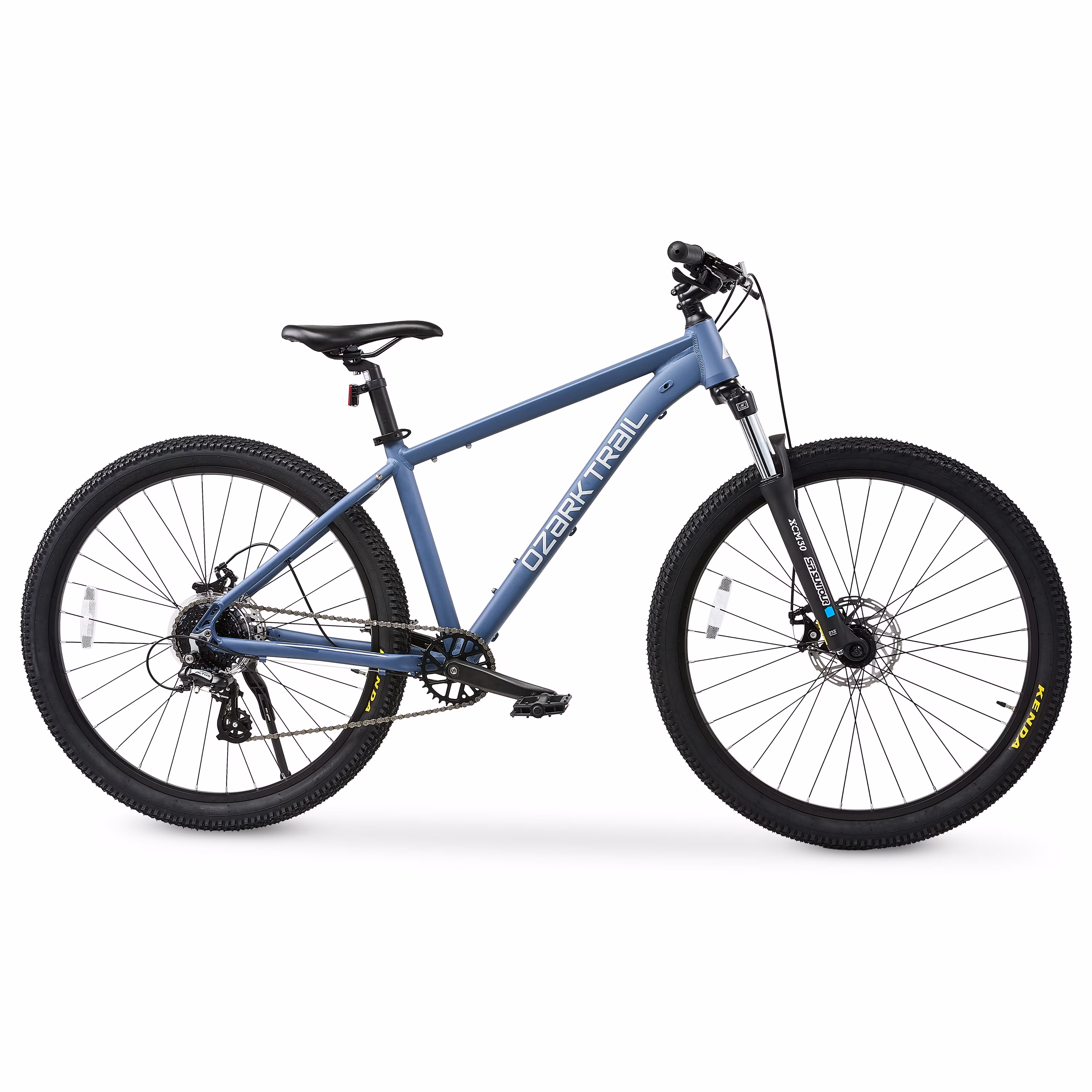 Ozark Trail M.2 Ridge Mountain Bike, 27.5 in, Large Frame, Fits Riders 5 ft 9 in - 6 ft 2 in+, Blue, Adult, Unisex