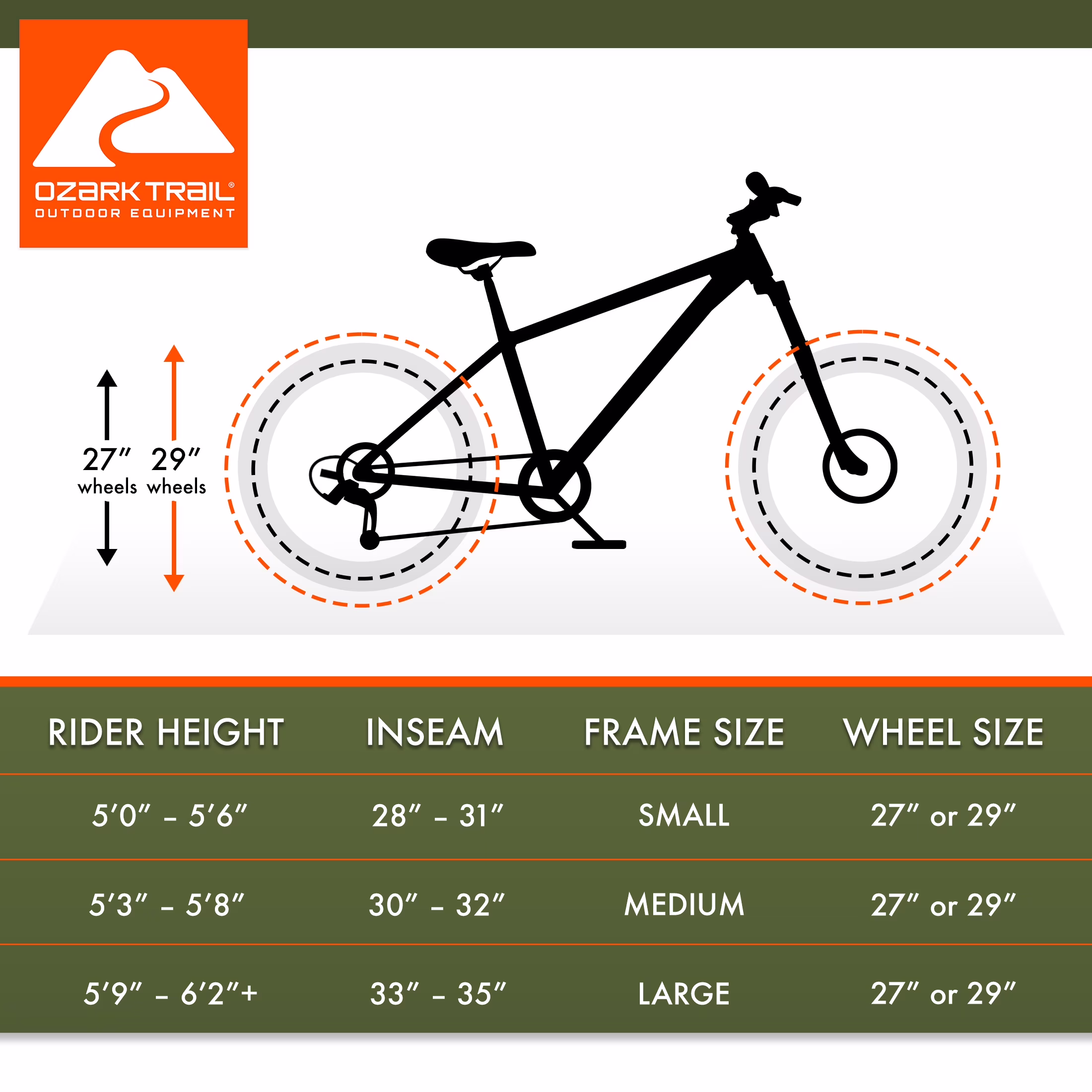 Ozark Trail Ridge 29 in Mountain Bike, Large 19 in Frame, Gray, Fits Riders 5 ft 9 in - 6 ft 2 in+, Adult Unisex - Image 5
