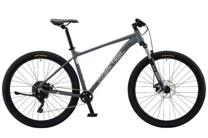 Ozark Trail Ridge 29 in Mountain Bike, Large 19 in Frame, Gray, Fits Riders 5 ft 9 in - 6 ft 2 in+, Adult Unisex