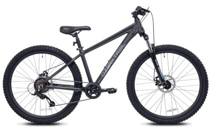 Ozark Trail Timber 27.5 in Mountain Bike, Small Frame, Fits Riders 5 ft 0 in-5 ft 6 in, Black, Adult, Unisex