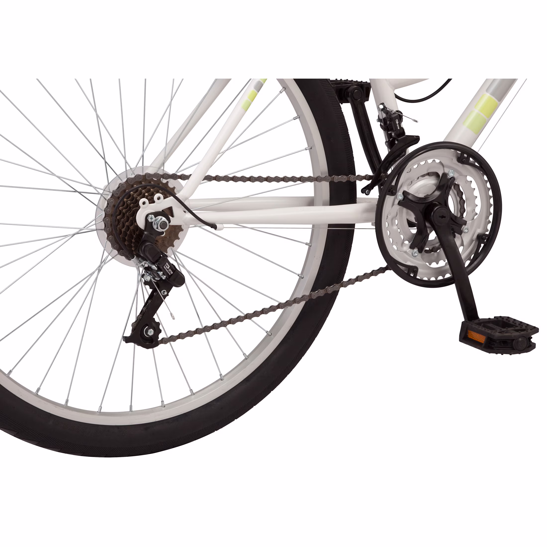 Pacific Elmwood Comfort Bike, 26- Inch Wheel, 21 Speeds, White - Image 5
