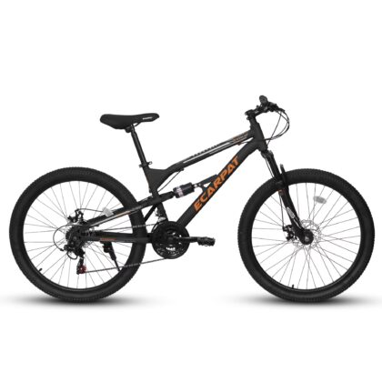 POVANLI 26 Inch Mountain Bike Adult Full Shimano 21 Speed Mountain Bike, Dual Disc Brake, Aluminum Frame Disc Brake, Front Suspension, Mountain biking for both men and women, Black (Gift)