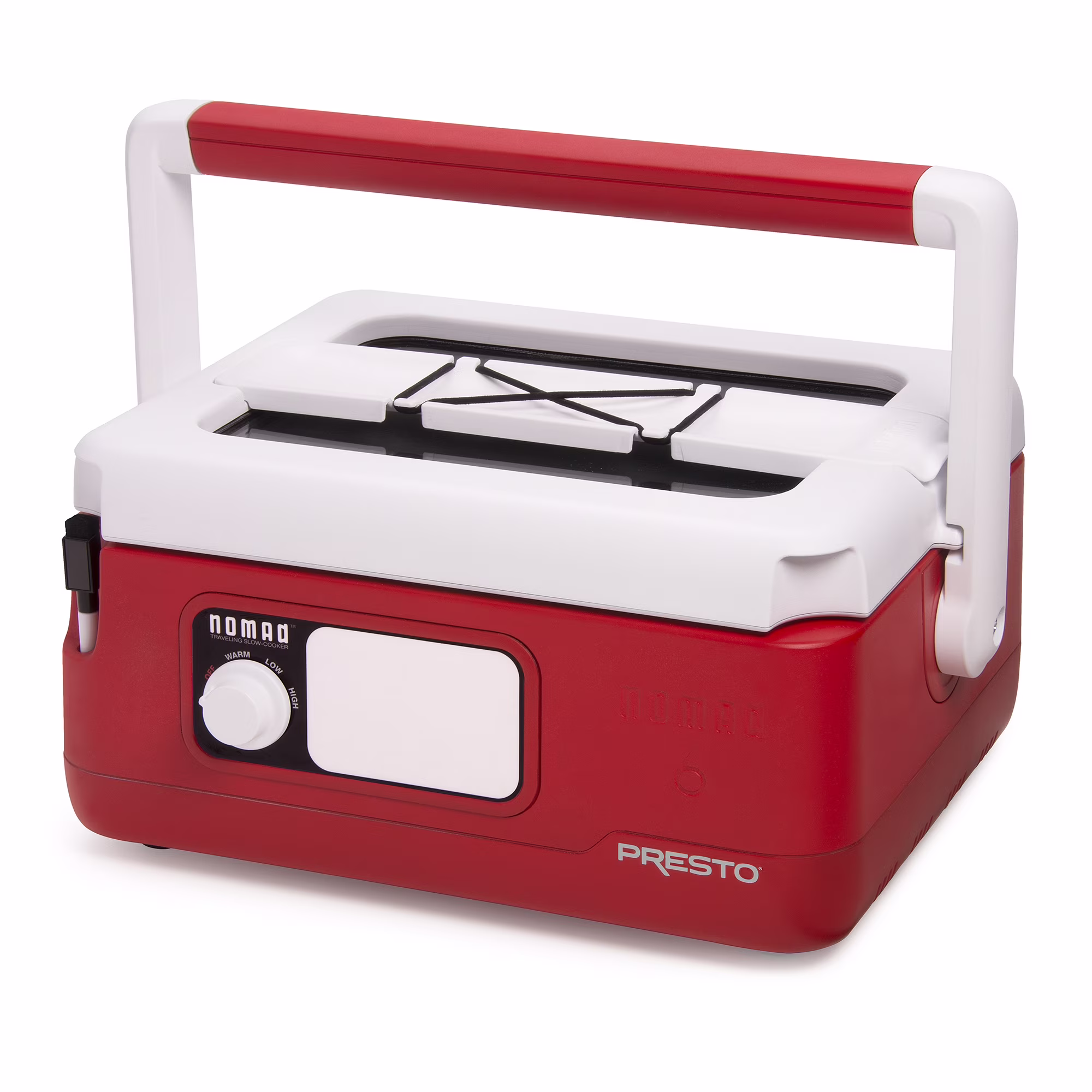 Presto 6-Quart Nomad Traveling Slow Cooker, 06011 Red