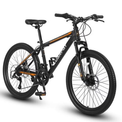 RAISTYW 26 inch Mountain Bike for Men, Shimano 21 Speeds Mountain Bicycle for Adult with Mechanical Disc Brakes,Ages 16+,Black + Yellow