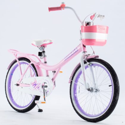 RoyalBaby Princess Girl Kids Bicycle, 20 in with Kickstand, Jenny Light Pink