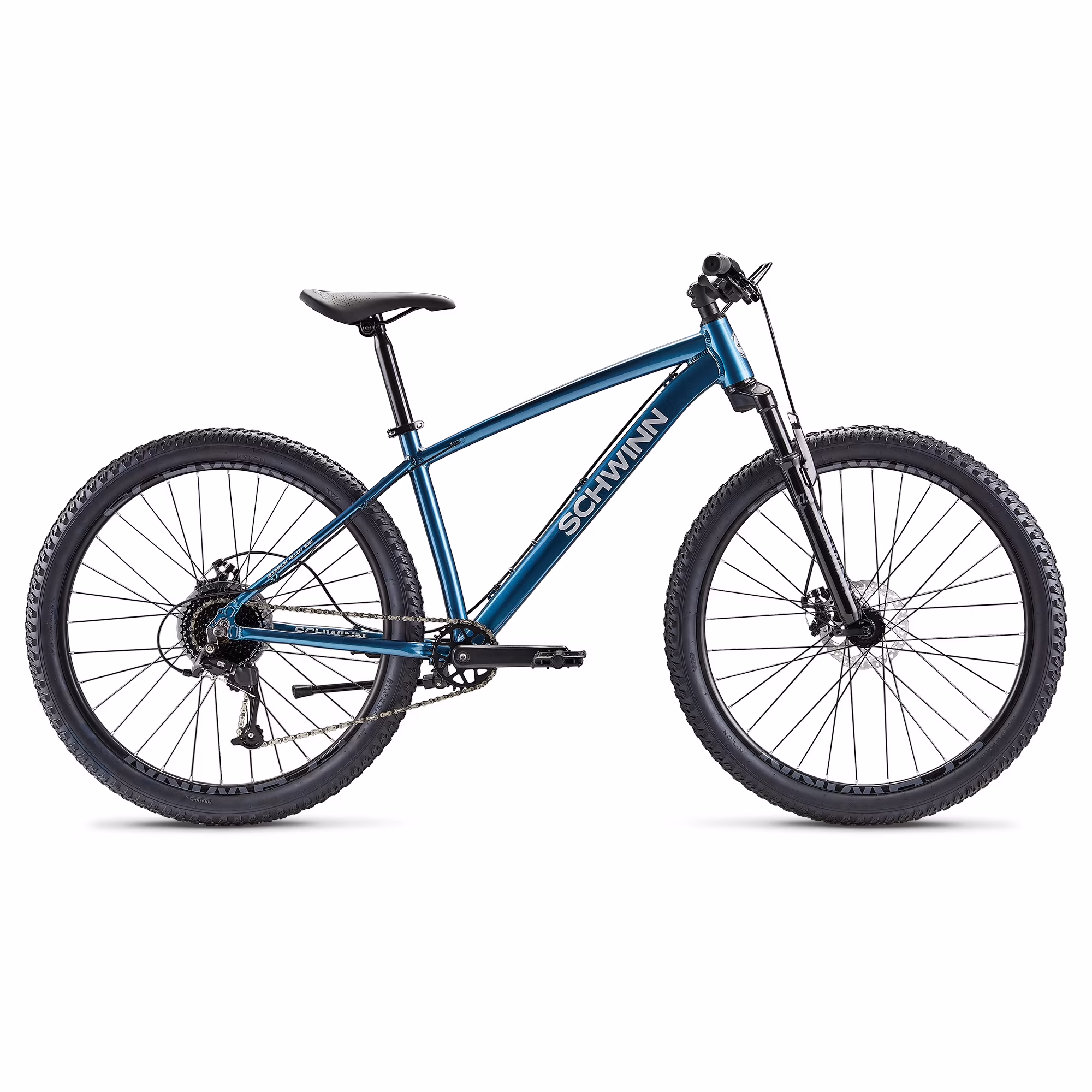 Schwinn Axum Sport Adult Men's 27.5-in. Mountain Bike, Medium Frame, Blue Bicycle