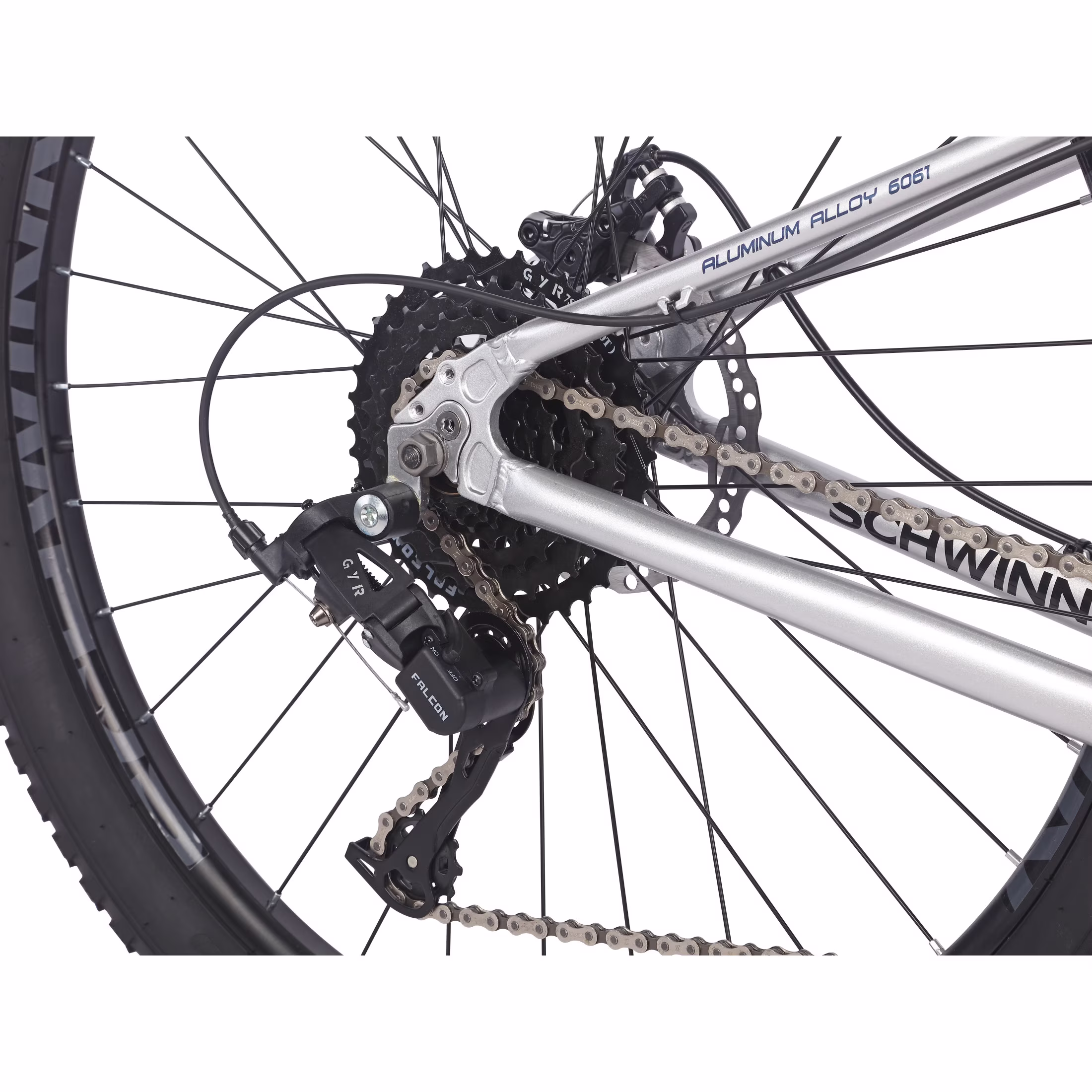 Schwinn Axum Sport Adult Men's 27.5-in. Mountain Bike, Small Frame, Silver Bicycle - Image 3