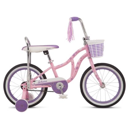Schwinn Bloom 16-in. Kid's Bike with Training Wheels, Pink Child Bicycle