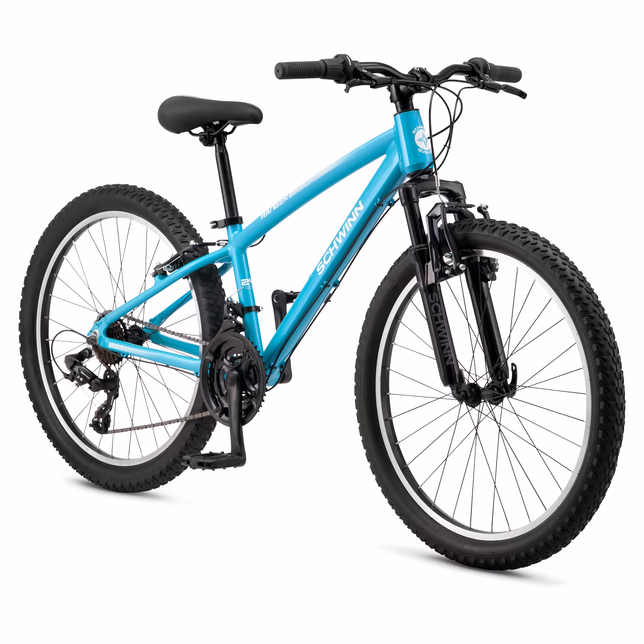 Schwinn Ranger Mountain Bike, 24 Inch Wheel, 21 Speeds, Blue - Image 5
