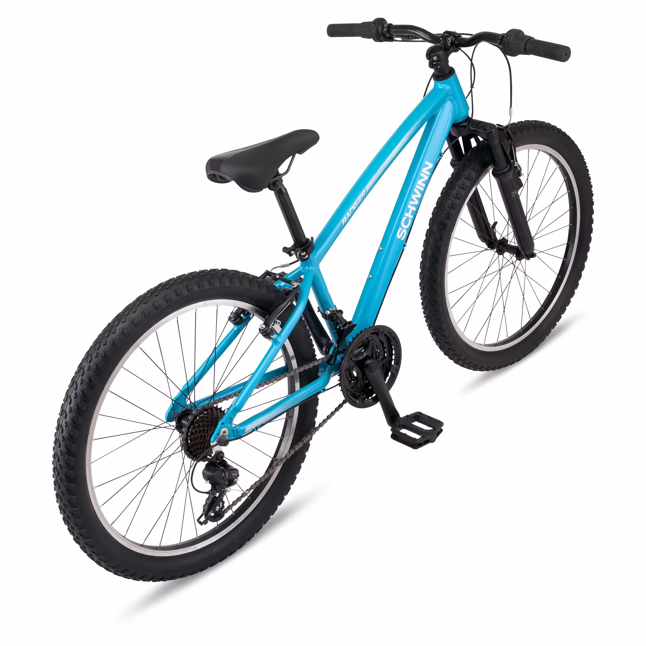 Schwinn Ranger Mountain Bike, 24 Inch Wheel, 21 Speeds, Blue - Image 3
