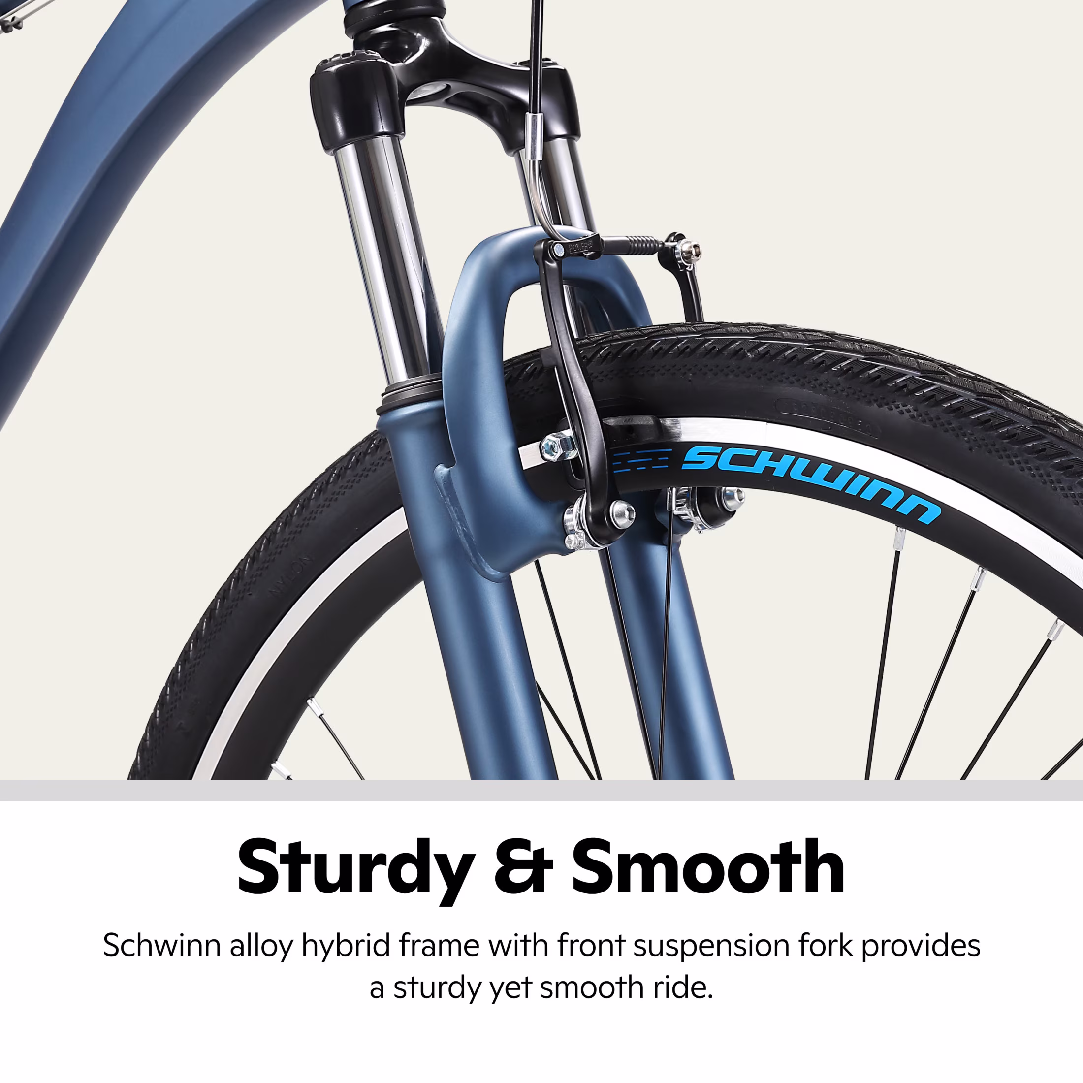 Schwinn Trailway Hybrid Bike, 700c Wheel, 21 Speeds, Blue - Image 3