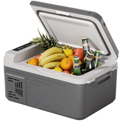 Simzlife 12 Volt Refrigerator, 11 Quart (10L) Car Fridge, Car Refrigerator -4℉~68℉, Portable Freezer for RV, Camping, Travel