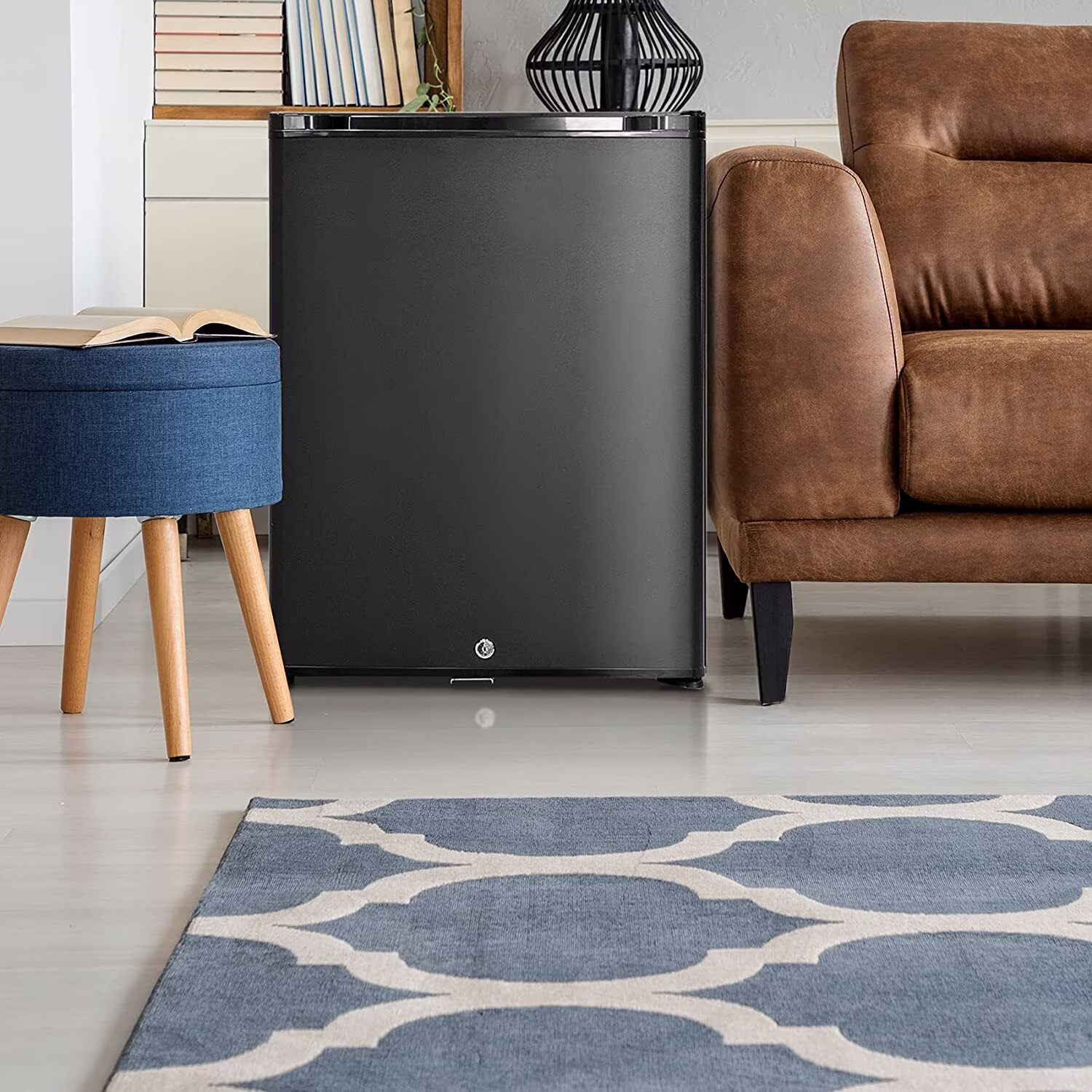 SMAD 2.1 cu.ft Portable Mini Fridge with Lock, Black