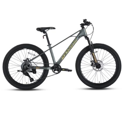 SPATIAL 24 Inch Magnesium Alloy Mountain Bike, 8-Speed Adult Teen MTB Bicycle with Dual Disc Brakes