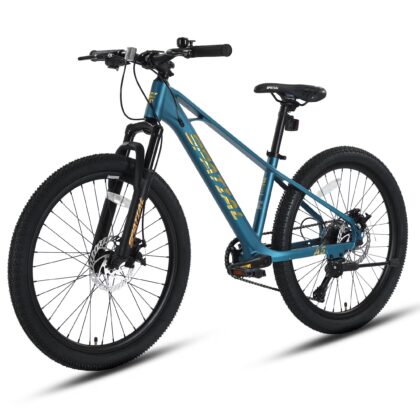 SPATIAL 24" Mountain Bike, 8-Speed Adult Teen Bicycle with Magnesium Alloy Frame, Fit for 4'11"-5'10" Riders