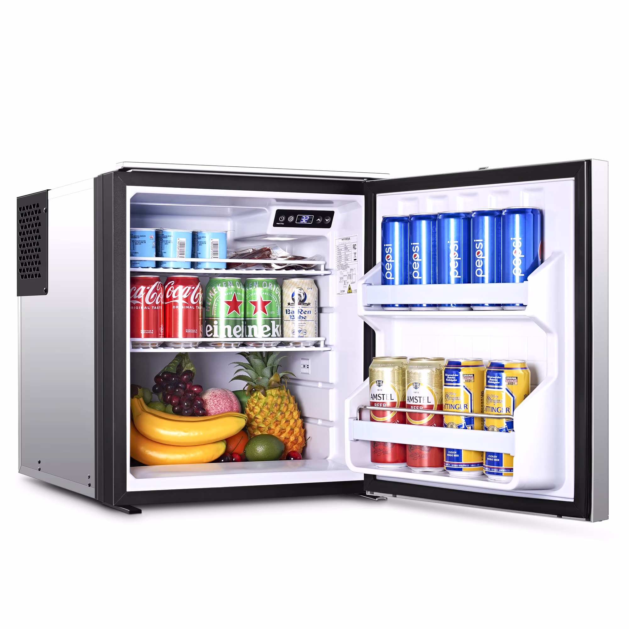 Sunmaki Portable 63.4Qt RV Refrigerator 12V, Mini Portable Car Fridge Cooler Energy Efficient, Anti-Shock&Shake Compact for Road Trips, Camping, and Travel, Silver - Image 3