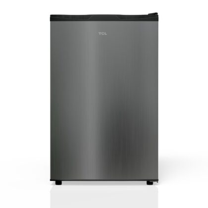 TCL Silver Single Door Compact Refrigerator without Freezer for Dorm, Office & Garage, 4.5 Cu. Ft.