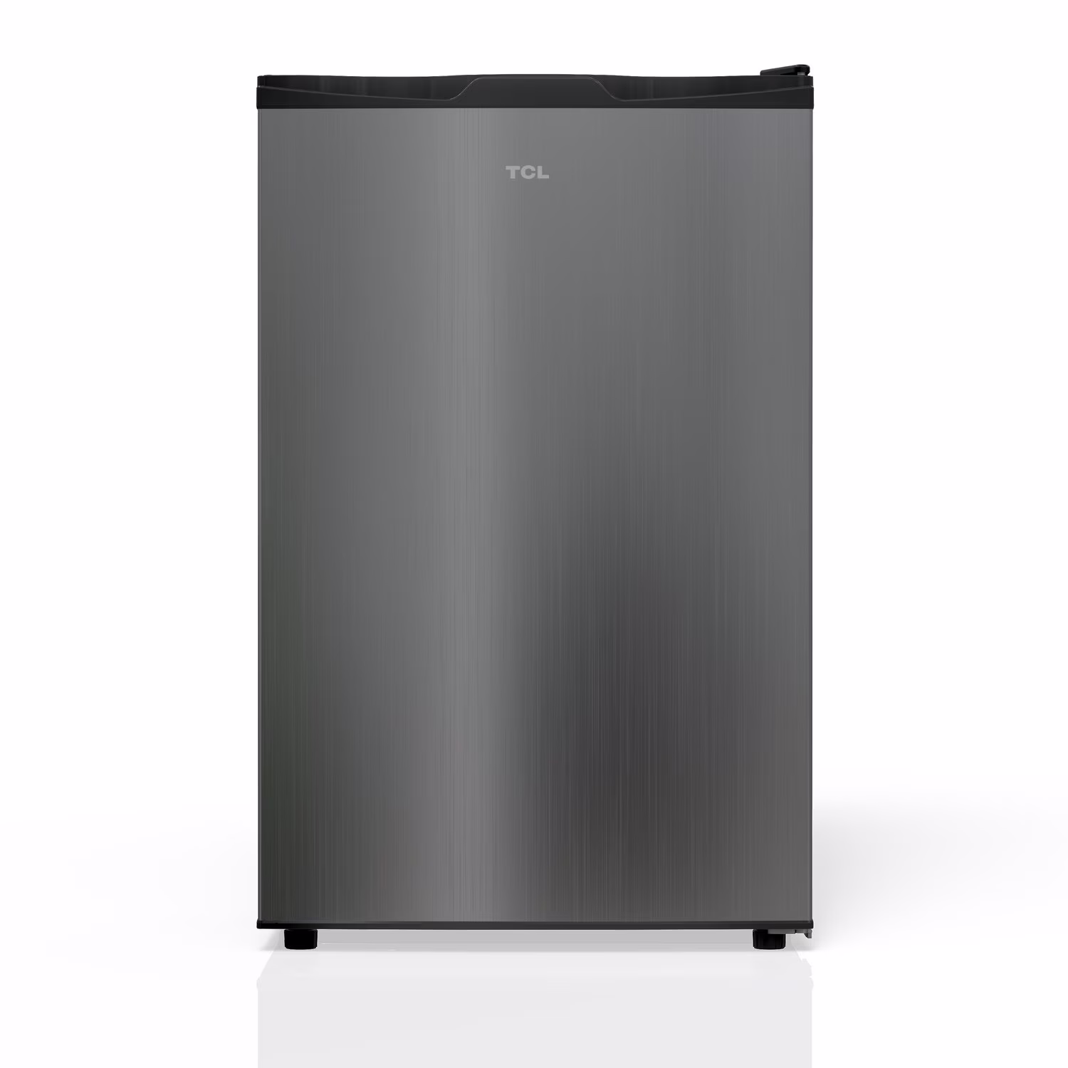 TCL Silver Single Door Compact Refrigerator without Freezer for Dorm, Office & Garage, 4.5 Cu. Ft.