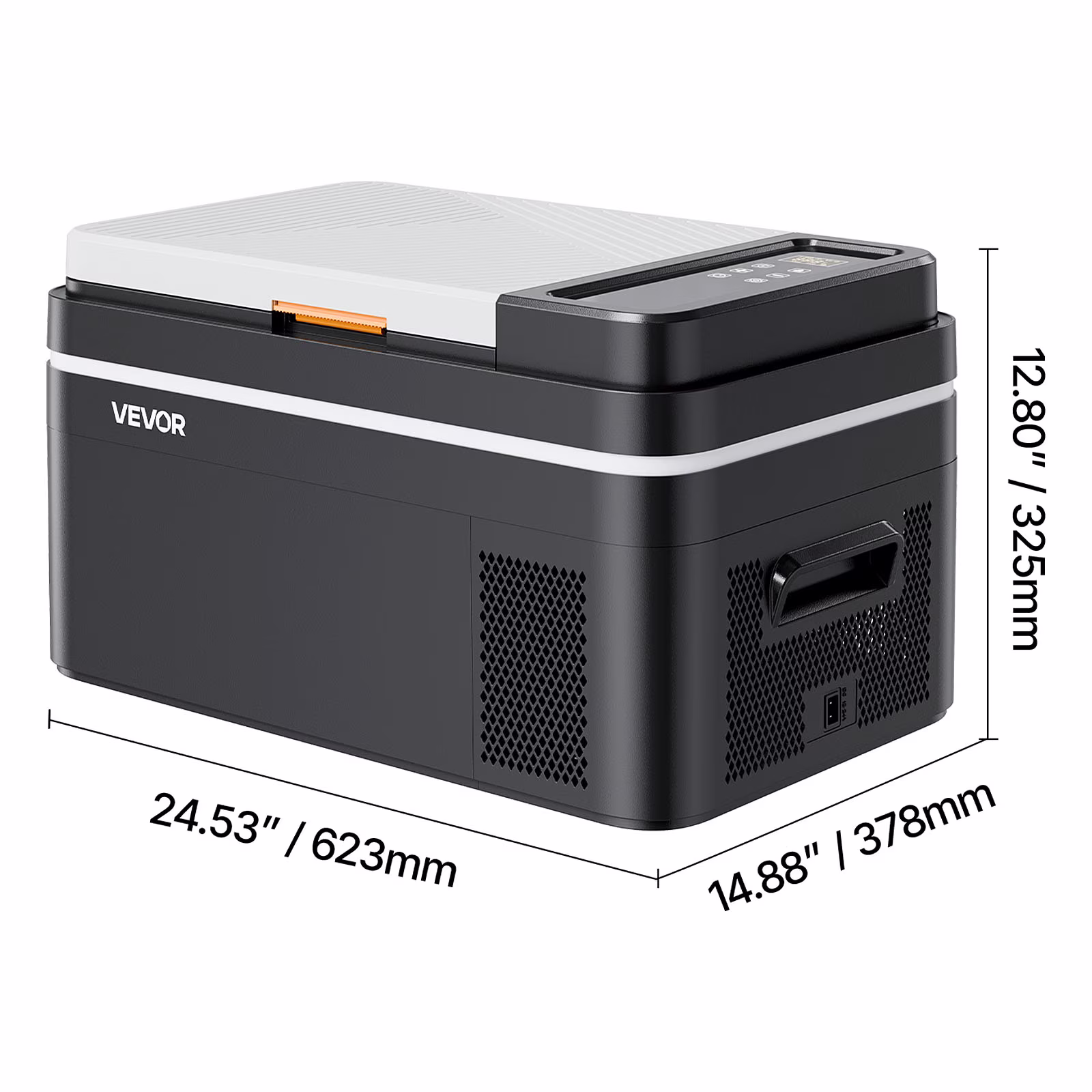 VEVOR Car Refrigerator, DC 12/24V AC100-240V Compressor Electric Cooler, -4°F to 68°F Car Fridge with APP Control, 23 QT Cars Freezer for RVs, Campsites, Boats, Camping, Fishing, 45W Portable Freezer - Image 4
