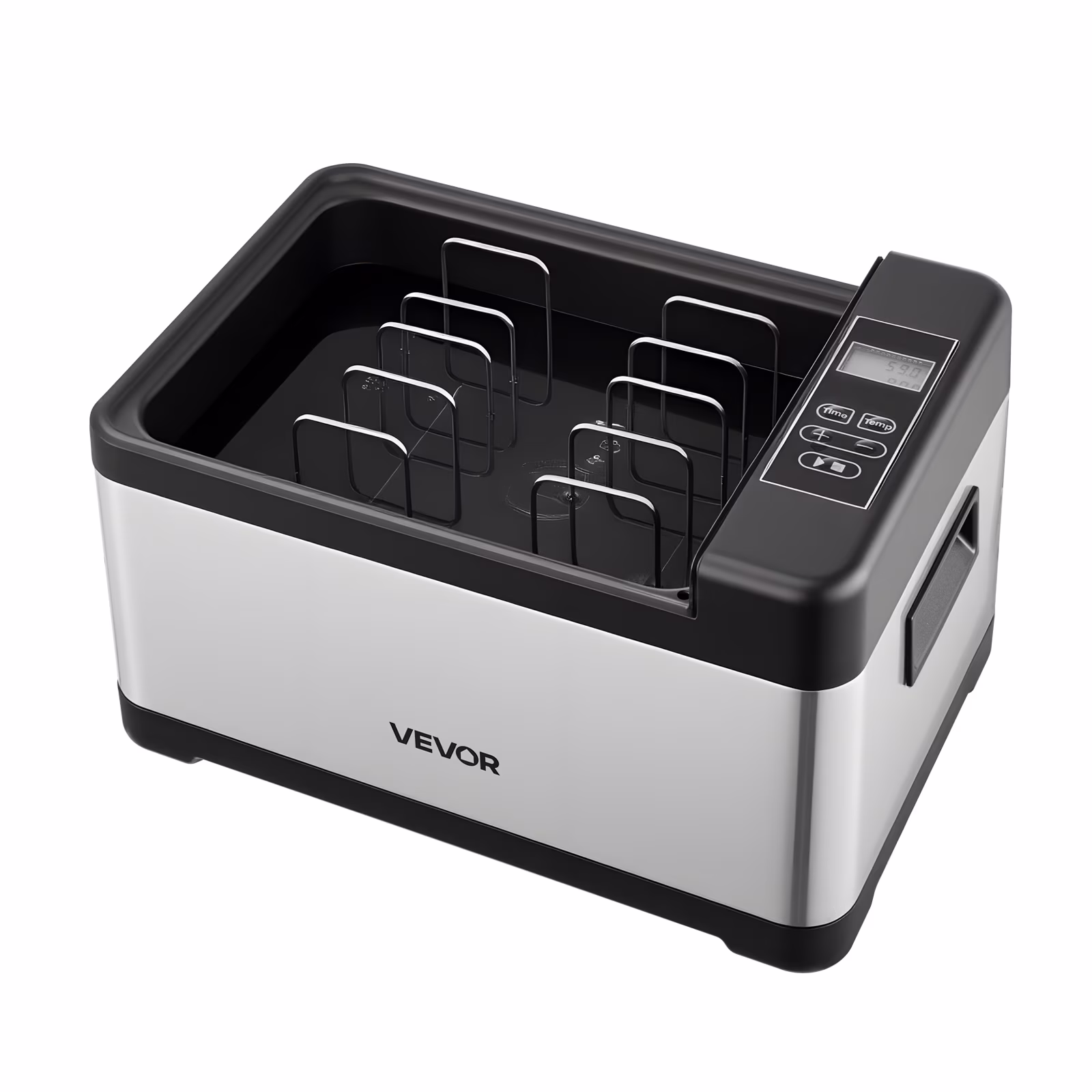 VEVOR Sous Vide Cooker, 800W Sous-Vide Machine, Suveed Cooking Machine with LED Digital Display, Glass Lid, Precise Temperature & Timer Control, for Family & Friends, All-in-One Sous Vide Pot - Image 4