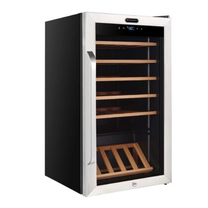 Whynter 34 Bottle 6 Shelf Stainless Steel Wine Refrigerator
