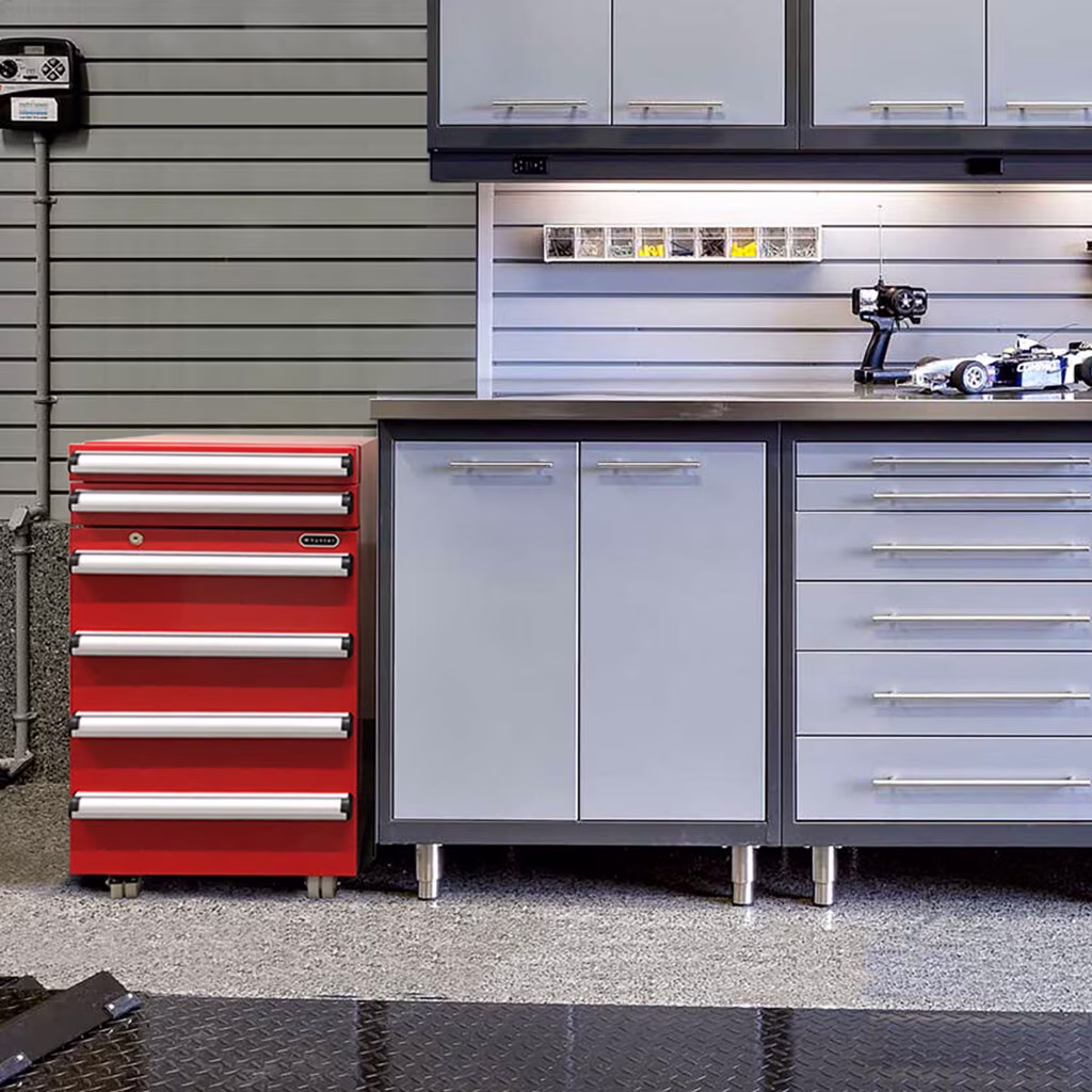 Whynter TBR‑185SR Portable 1.8 cu ft Tool Box Refrigerator with Drawers & Lock, Red - Image 3