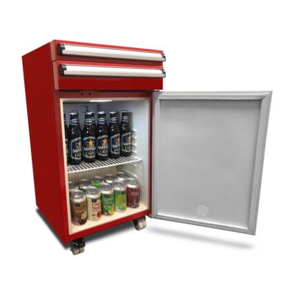 Whynter TBR‑185SR Portable 1.8 cu ft Tool Box Refrigerator with Drawers & Lock, Red